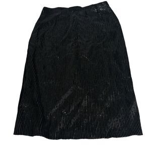 everleigh black sequin midi pencil skirt Size M